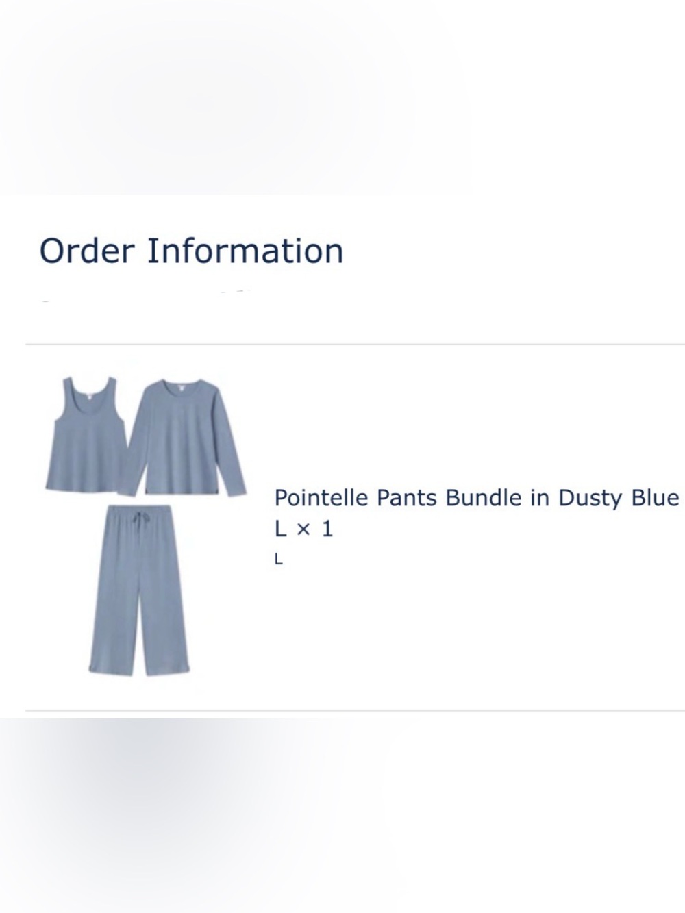 Lake Women's Dusty Blue Three Piece Sleepwear Set
